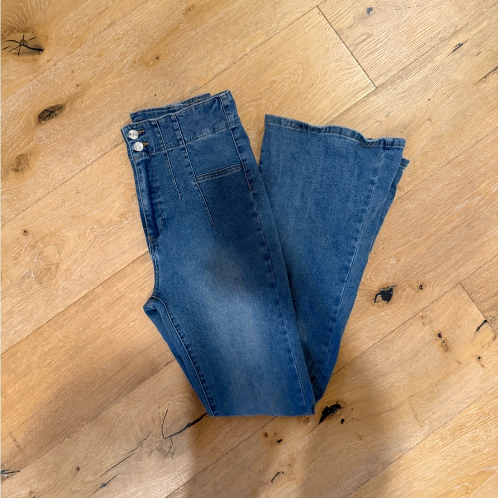 Simple Society Flared Blue Women's Jeans